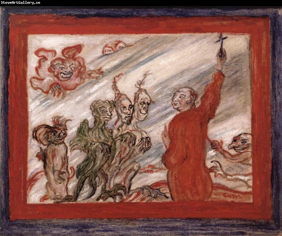 James Ensor Devils Tormenting a Monk